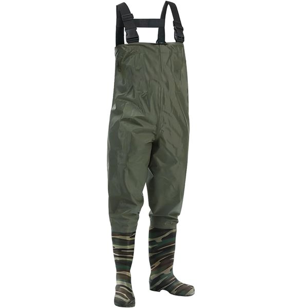 Fishing Chest Wader PVC Hunting Chest Wader with Bootfoot for Men/Women