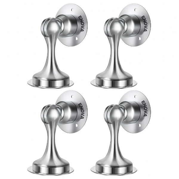 Enova Magnetic Door Stop Holder| Wall Floor Mount with Strong Adhesive