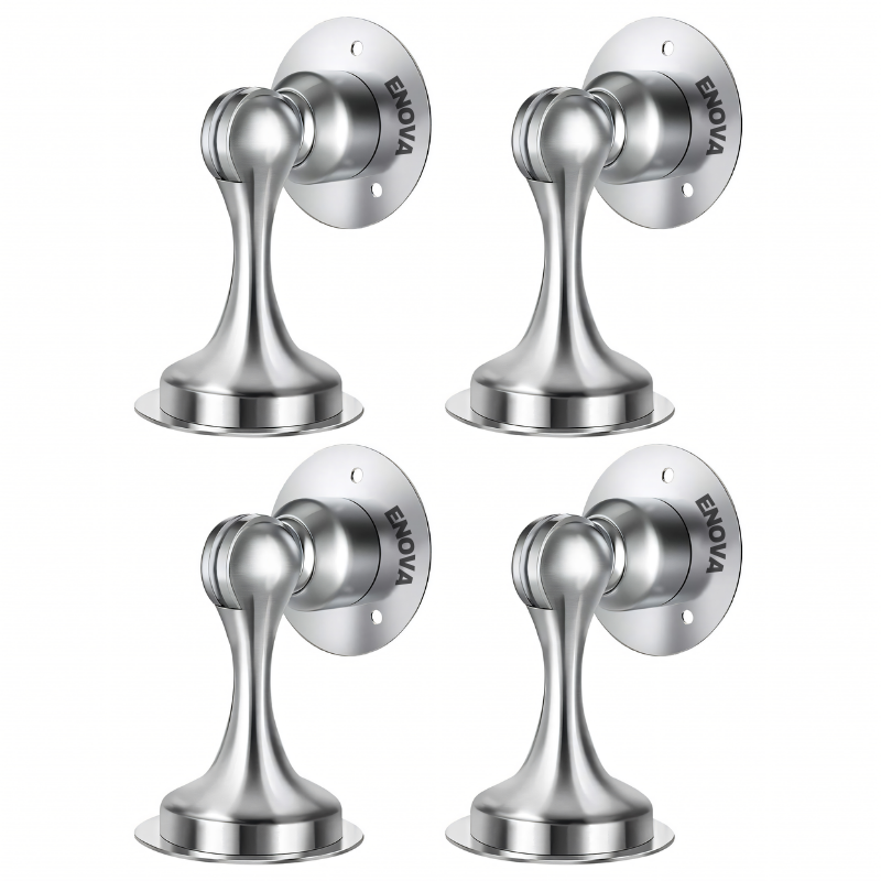 Enova Magnetic Door Stop Holder| Wall Floor Mount with Strong Adhesive