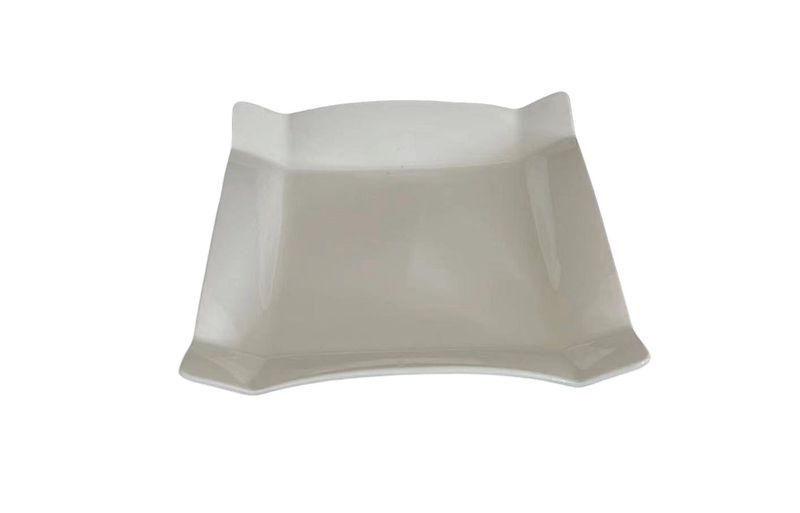 Ceramic Square Dinner Plate 20cm x 20cm x 4cm - Set of 8