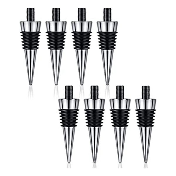 Metal Blank Wine Stopper Kit Set for Wedding Wine Party Bar - 8 Piece