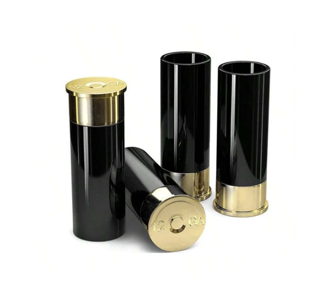 Shotgun Shell Shot Glasses - Black