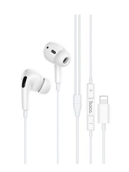 Hoco M1 Pro Stereo Lightening for iPhone Wired Ear phones White