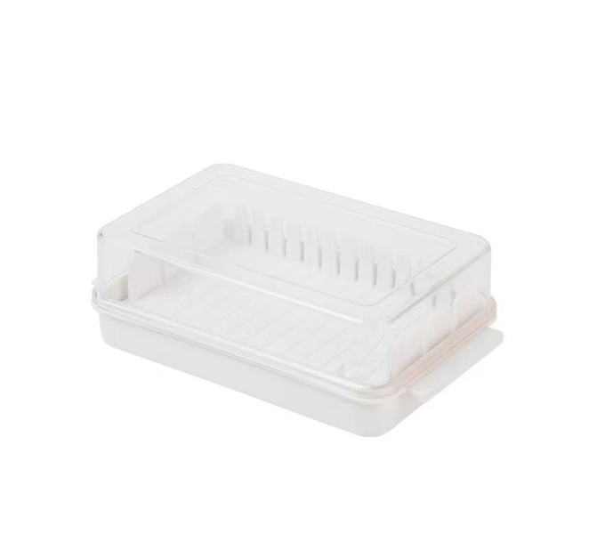 Butter Cutting Storage Box - White