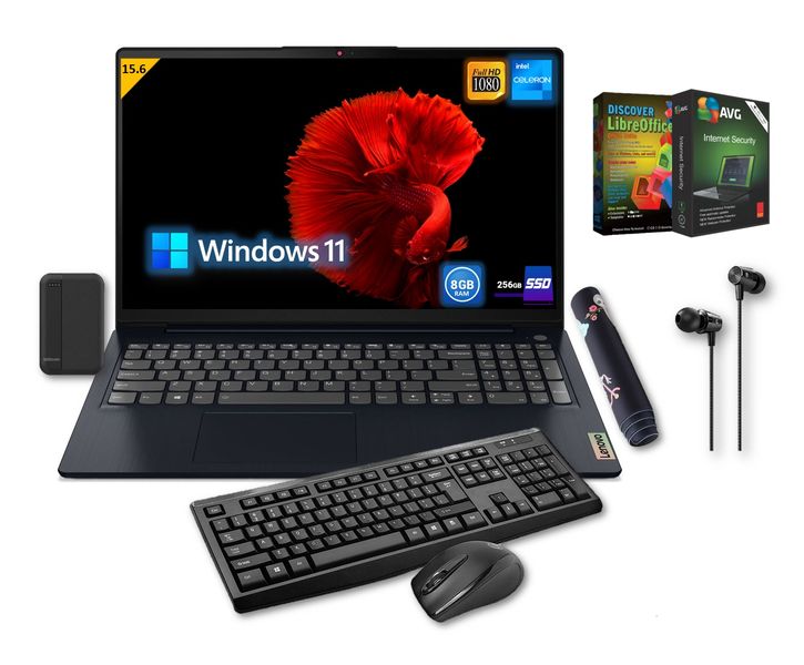 The Ultimate Laptop Bundle Lenovo 8GB-256GB-Notebook Great value