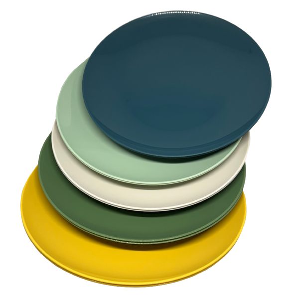 Kitchen Dinnerware Plastic Plate - Set of 10 - 19cm
