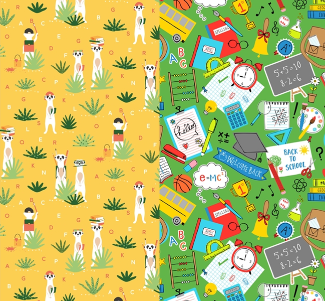 Gift Wrap Rolls Bulk 30 rolls - 2m x 70cm - Back to School