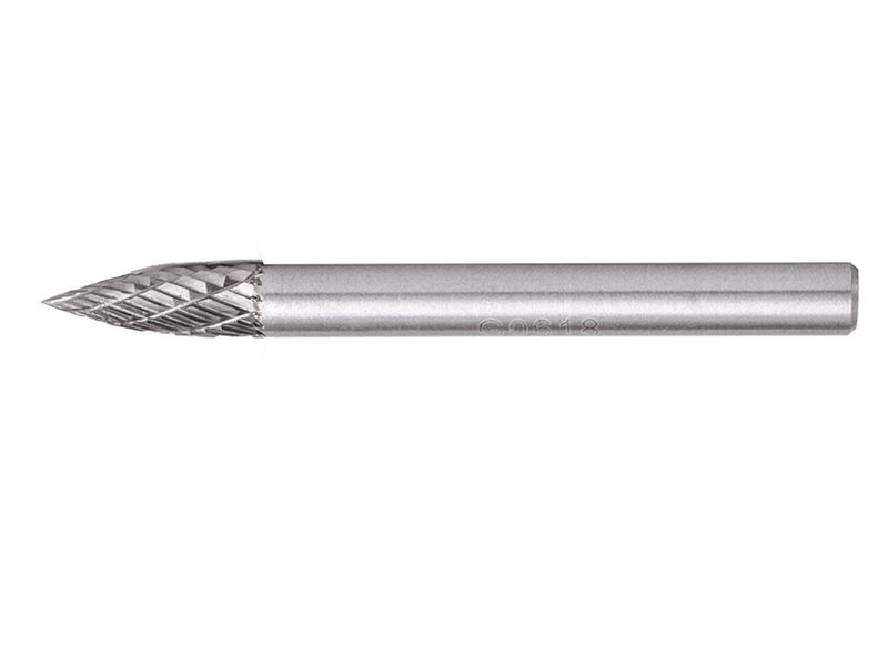 Tork Craft - Rotary Burr Tungsten 6x18x6mm Conical Curve - 3 Pack