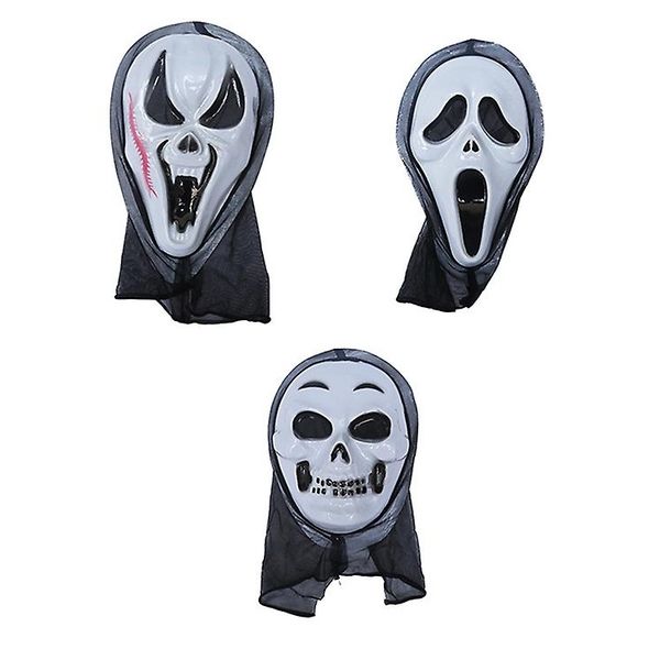 Halloween Ghost Face Masks (Set of 3)