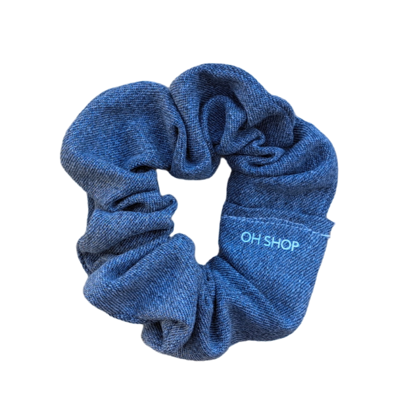 Denim Hair Scrunchie