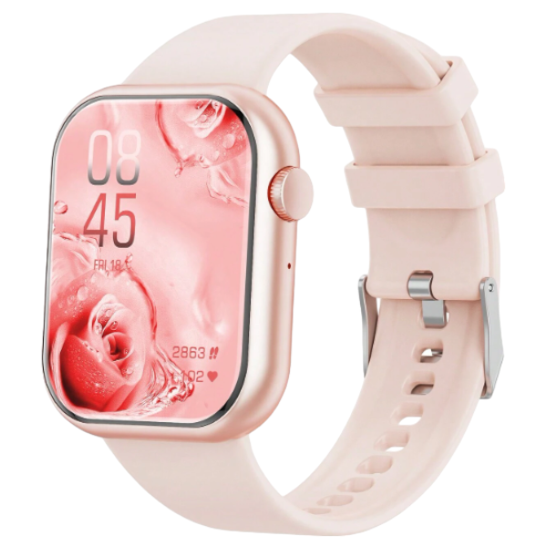 Simplistic Water Resistant Smart Watch With Multiple Sports Modes - Pink