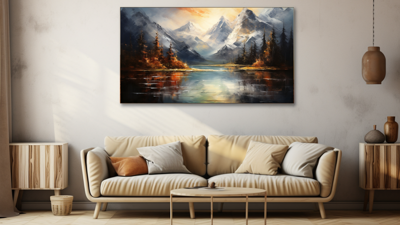 Canvas Wall Art - Mountain Majesty Abstract - HD0029