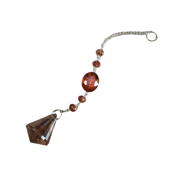 Crystal Pendulum Suncatcher - Champagne