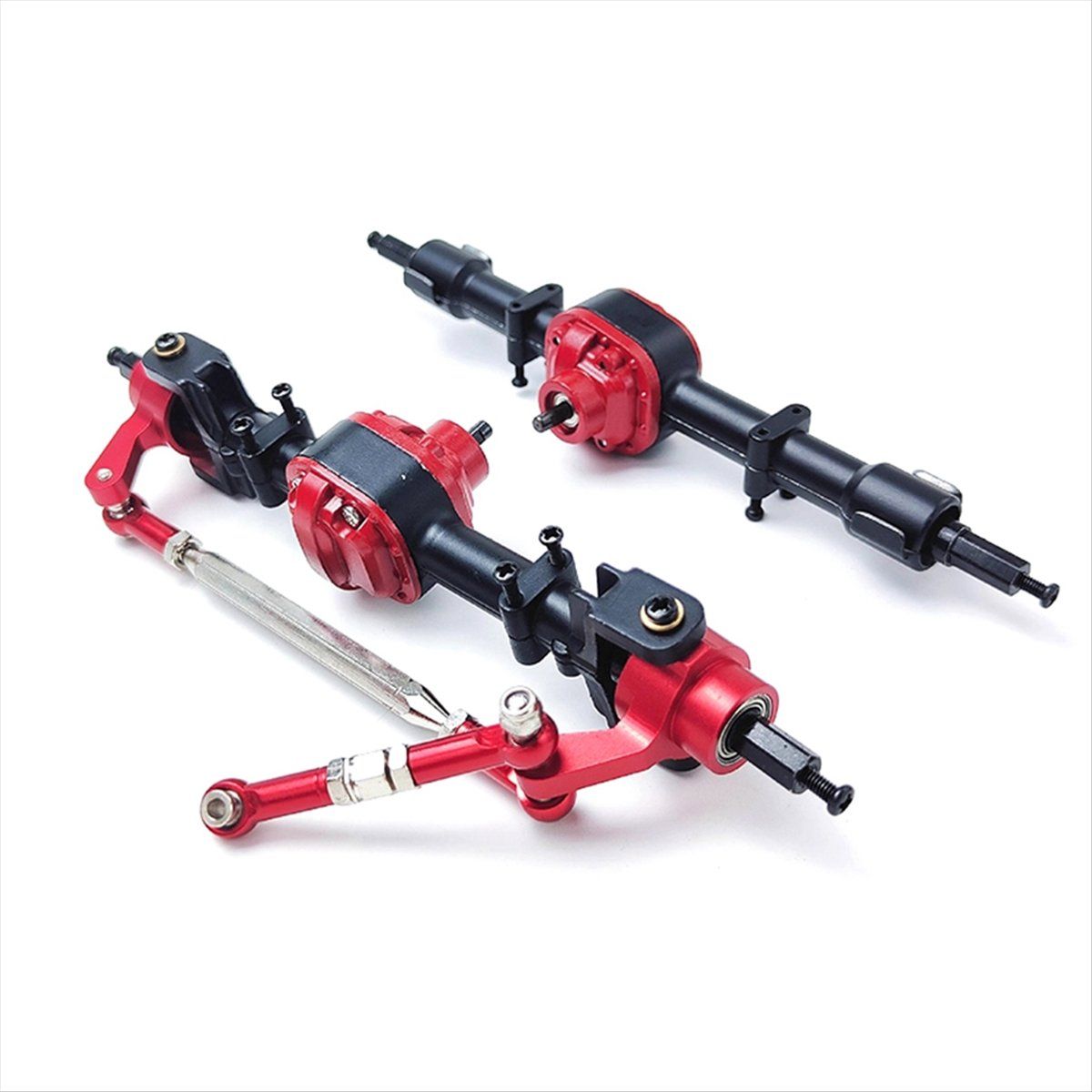 2Pcs MN82 LC79 Metal Axle Metal Gear Front and Rear Axle for Mang