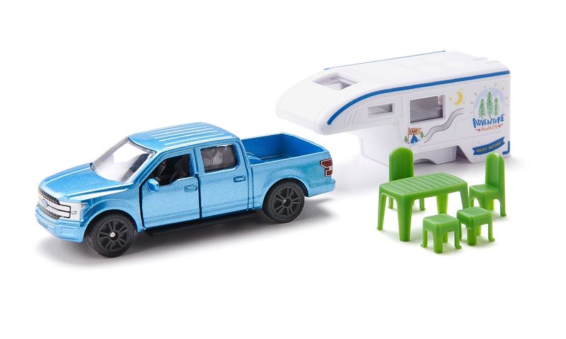 Siku Ford F150 Pick-Up Camper (10cm Long)