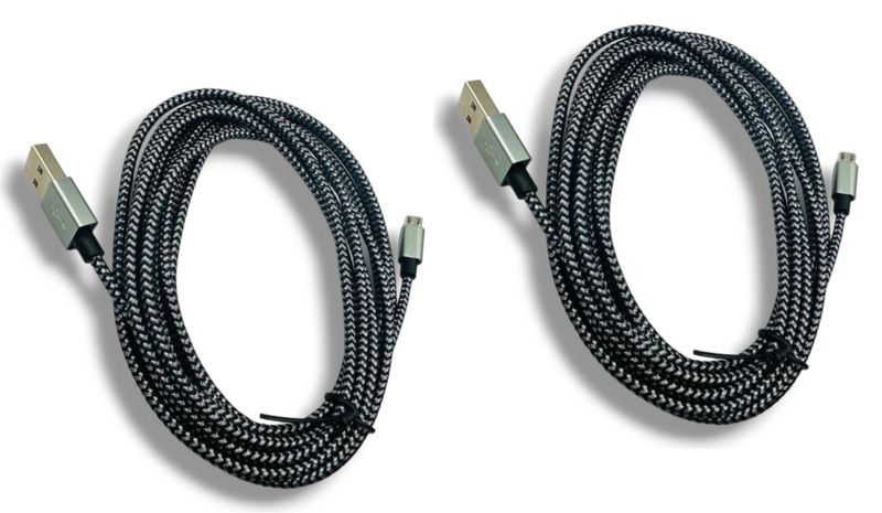 3m USB to Micro Fast Charging Cable - Pack of 2