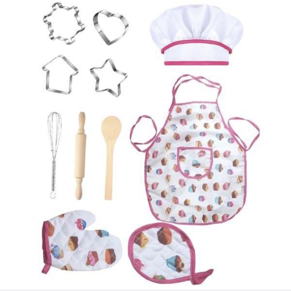 Kids Cooking and Baking Set with Apron &amp; Baking Accesories