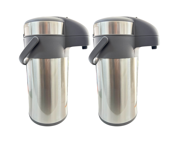 Rockman Stainless Steel 4L Thermos Airpot Bottle - Pack of 2