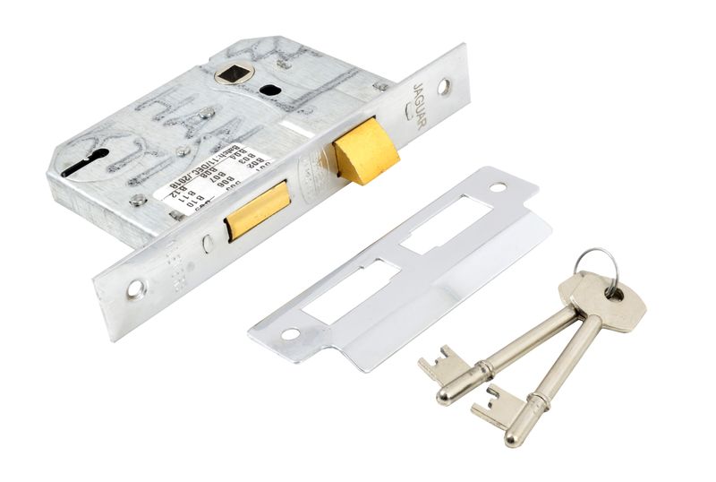 Sanlic Jaguar Lock Body 4Lever Chrome Plated SABS Clam