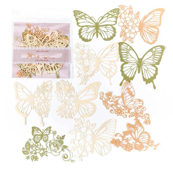 Craft Lace Scrapbooking Material Paper Vintage Butterfly 10pc