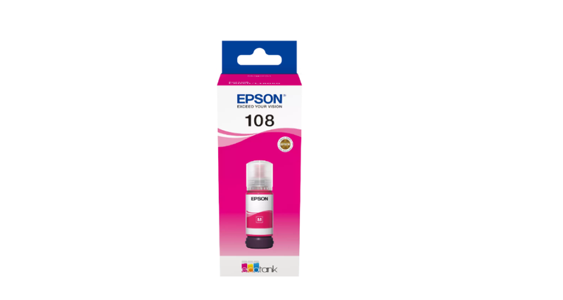 EPSON 108 EcoTank Magenta ink bottle