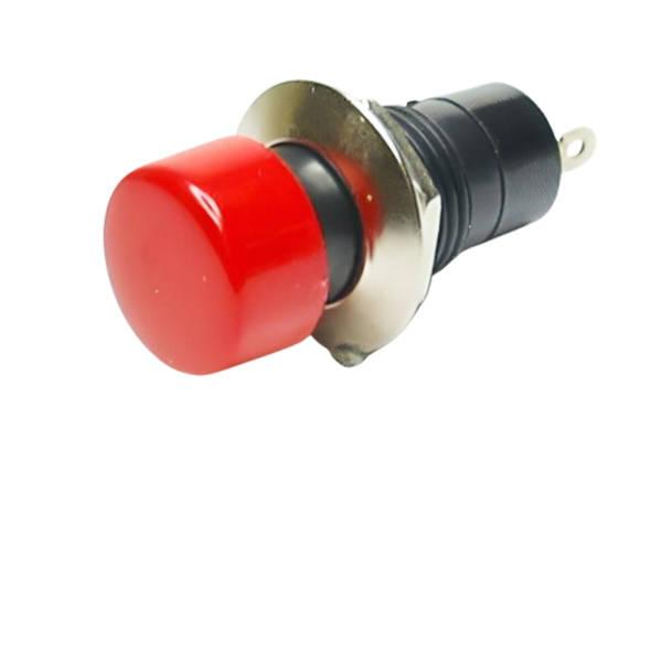 R18-21A RED Miniature Latching Push Button Switch SPST 3A 125VAC Red