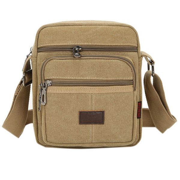 Square Large Capacity Crossbody Bag-khaki
