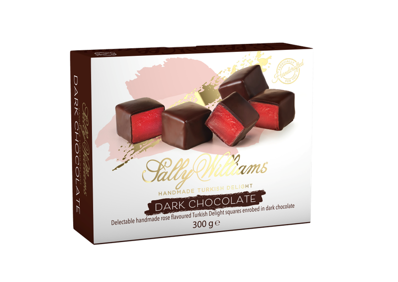 Sally Williams Dark Chocolate Turkish Delight 300g Box