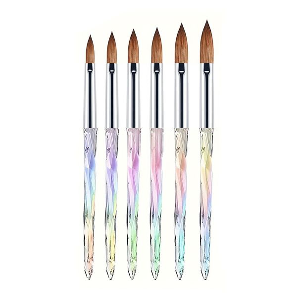 Nailtion 6 Pieces Acrylic Brush For Nail Extensions