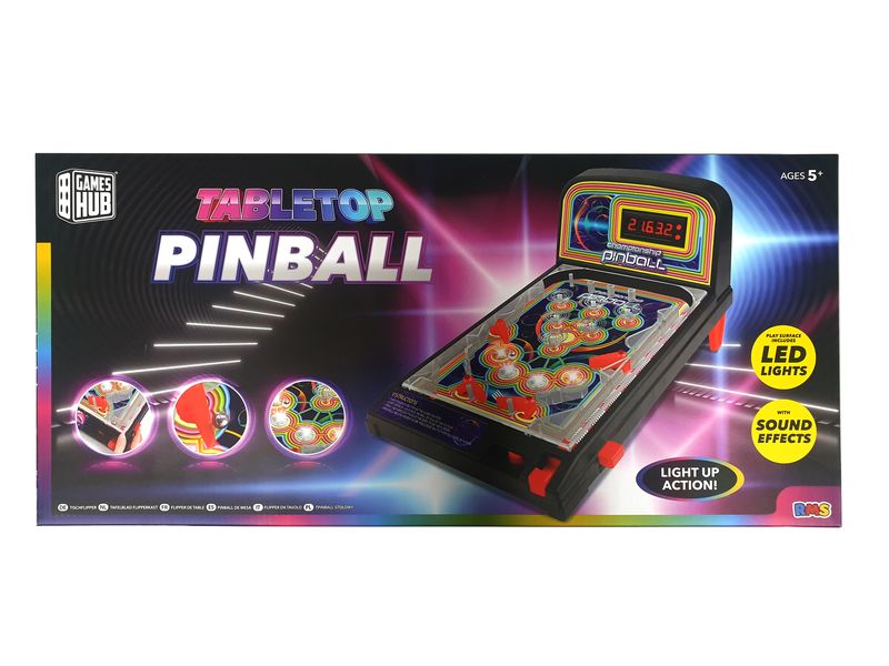Games Hub Led Tabletop Pinball