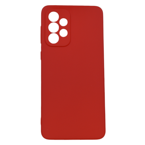 High Quality Plain Solid Phone Case compatible with Samsung Galaxy A33 - Red