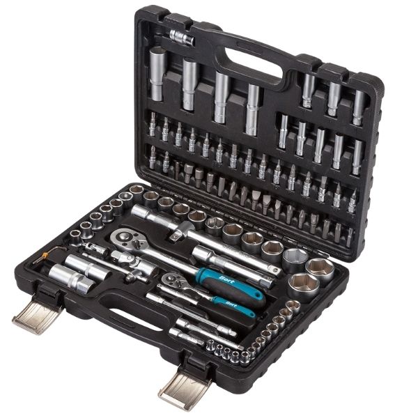 Bort - Socket Set (1/4 and 1/2 Inch Drive) - 95 Piece