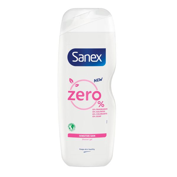Sanex Zero% Sensitive Shower Gel - Body Wash - 750ml