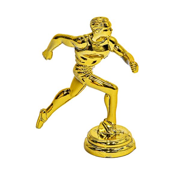 Gold Running Athletic Figurine Trophy with Base
