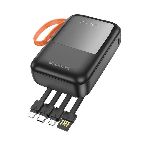 Flashlight Power Bank USB Lightning micro USB+Type-C 10000mAh Borofone BJ60