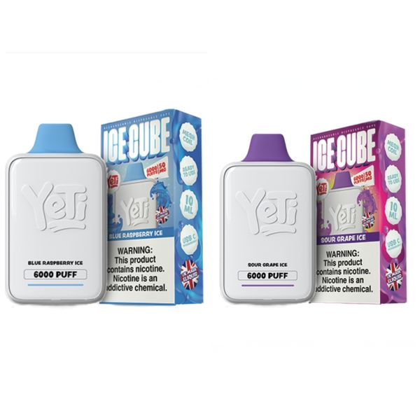 Yeti Ice Cube 6000 Puff Disposable Vape - Fruity (Pack of 2)