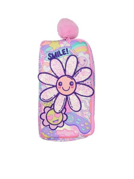 Smiggle Pink Epic Adventures Character Pocket Pencil Case