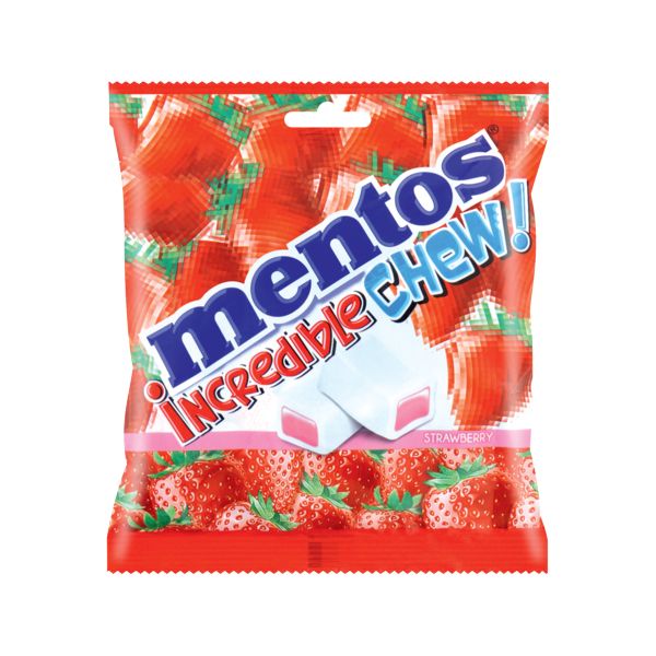 Mentos - Incredible Chew Strawberry 18s x 1 Bag