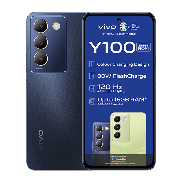 vivo Y100 4G Dual Sim 256GB - Crystal Black