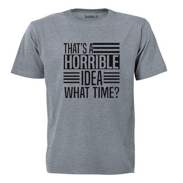 What Time? - Mens - T-Shirt - Grey image