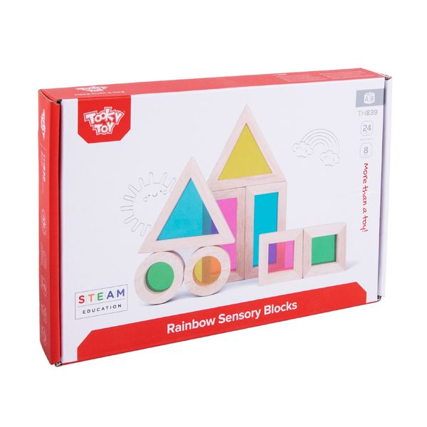 TookyToy Rainbow Sensory Blocks