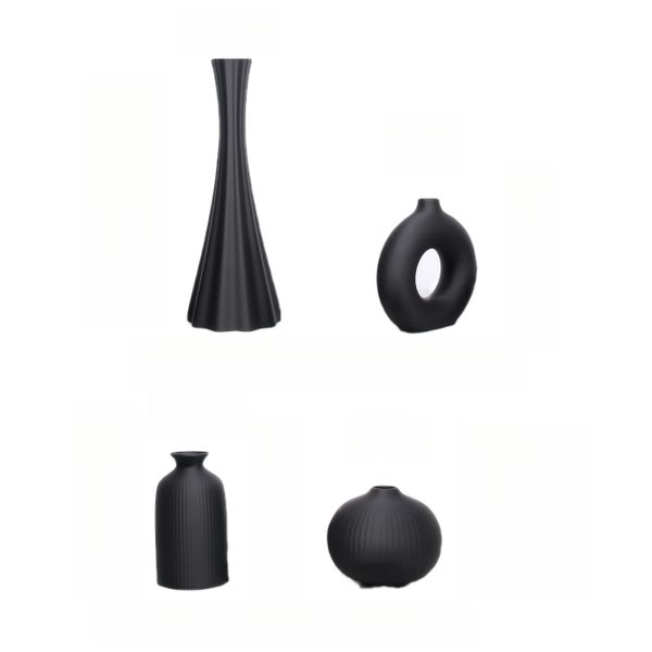 Boho-Chic Vase Set for Living Room, Dining and Office Decor