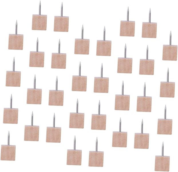 50pcs Woodsy Push Pin Set Decorative Pins for Shadow Box Photo Picture Map
