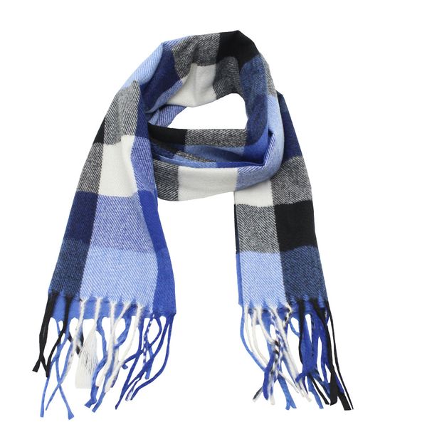 Blackchilli Block Scarf - Blue/White/Black