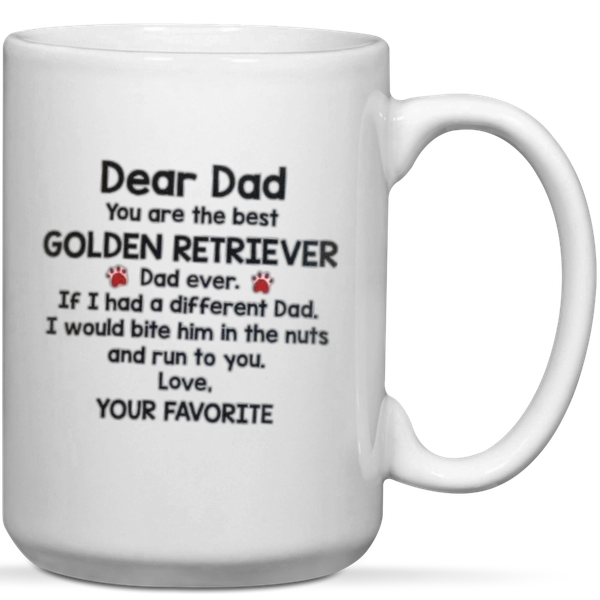 You're The Best Golden Retriver Dad Ever Gift Mug