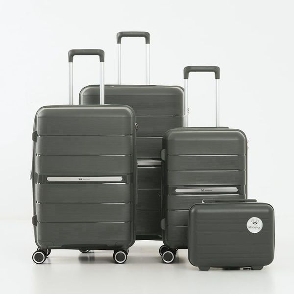 Super Hard Shell Unbreakable Travel Luggage 4-Pieces Suitcase Set