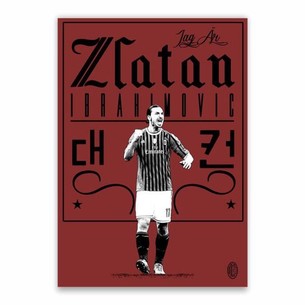 Zlatan Ibrahimovic Poster - A1