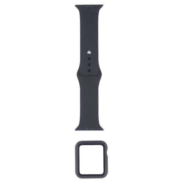 AFR Watch Silicon Strap+ PC Case for Apple watch Series 1/2/3/4/5 38mm