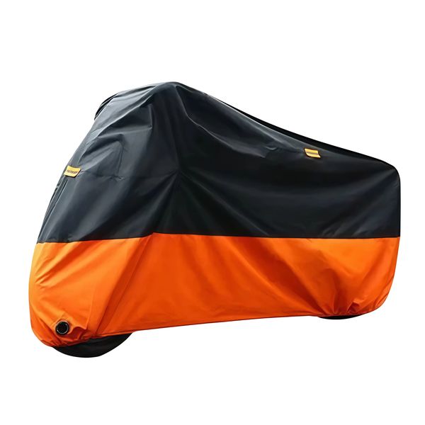 Motorcycle Cover Waterproof, Outdoor Motorbike Cover with Lock-Holes