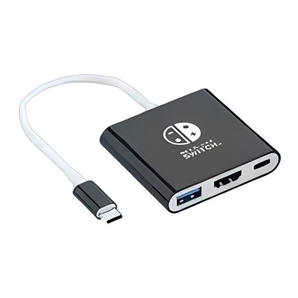 Hub with HDMI 4K, USB 3.0, PD Charging - Compatible with Nintendo Switch 1
